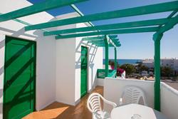 Costa Teguise Self Catering Apartments - Lanzarote. Balcony view.